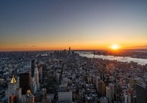 Sunset last winter in New York x OC