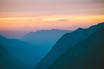 Sunset Layers in the North Cascades WA 