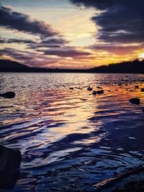 Sunset Loch Morlich Scotland 