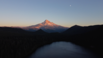 Sunset Moonrise - Mt Hood Oregon 