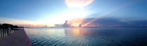 Sunset off of Key Largo Florida