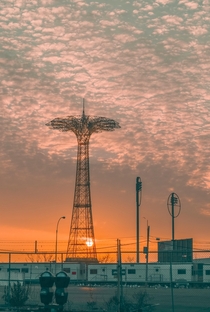 Sunset on Coney Island -Coney Island Brooklyn New-York -