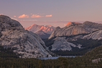 Sunset on Conness Peak over Tenaya Lake in Yosemite National Park California  by Jeffrey Sullivan