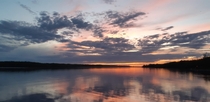 Sunset on Driedmeat Lake Alberta Canada