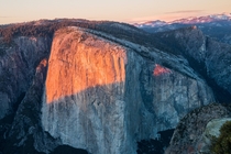 Sunset on El Capitan Yosemite CA 