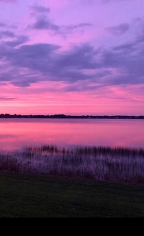 Sunset on Lake Joanna in Eustis FL 