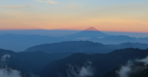 Sunset on Mt Fuji from Kita-dake Japans second-highest mountain 