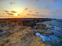 Sunset on the Otranto coast Otranto Puglia 