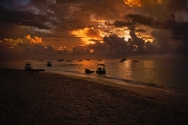 Sunset on the West Coast of Barbados 