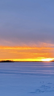 Sunset outskirts of Edmonton AB