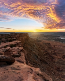 Sunset over Canyonlands National Park Moab UT 