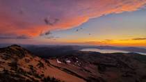 Sunset over Crater Lake in OR 