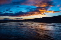 Sunset over Great Sand Dunes National Park CO