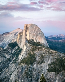 Sunset over Half Dome 