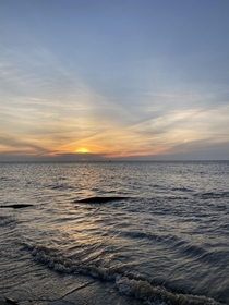 sunset over Lake Erie