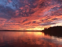 Sunset over Lake Joseph Ontario 