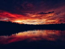Sunset over Serene Lake is California