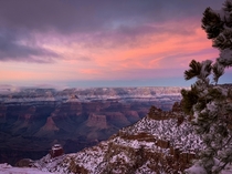 Sunset over the Grand Canyon 