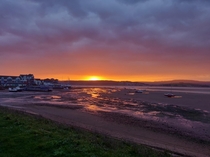 Sunset over the River Exe UK