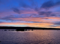 Sunset over Wallum Lake