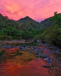 Sunset Phong Nha Vietnam 