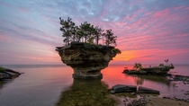 Sunset Rock Lake MichiganHuron 