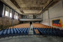 Super clean abandoned middle school auditorium