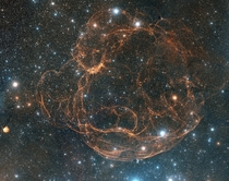 Supernova Remnant Simeis  The Spaghetti Nebula photo by David E Martin 