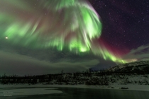 Swedish aurora crazy light display last week in Abisko 