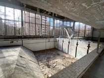 Swimming Pool in Pripyat Ghost Town ChernobylUkraine may recognise from Call Of Duty