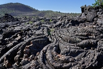 Swirling lava formation at Craters of the Moon National Monument 