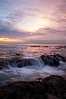 Swirly Sunset in Laguna Beach CA  OC