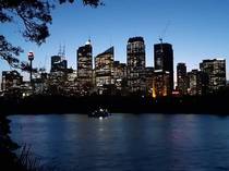 Sydney skyline by night 