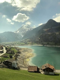 Taken from a train in Switzerland