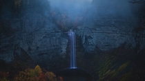 Taughannock Falls during the blue hour Ithaca NY 