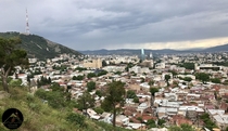 Tbilisi Republic of Georgia  as seen from the Sololaki Ridge 