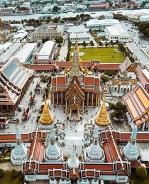Temple of the Emerald Buddha complex Bangkok - Thailand