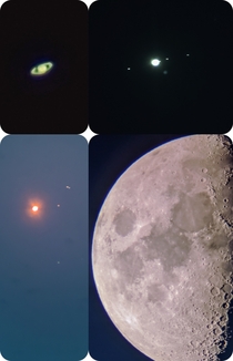 th October night I shot saturn Jupiter mars and the Moon