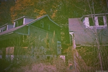 The abandoned neighborhood of Lincoln Way Pennsylvania shot on expired film 