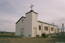 The abandoned St Raymond church in Amboy California closed since  