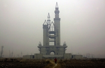 The abandoned Wonderland Amusement Park outside Beijing China