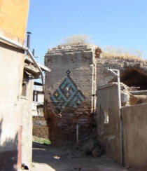 The Abbas Mirza mosque in Yerevan Armenia was one of dozens of th and th century mosques razed or left derelict during the Soviet period Only part of its outer wall remains hidden behind newer houses
