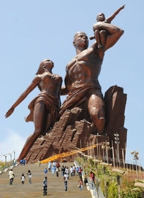 The African Renaissance Monument in Senegal - the tallest statue in Africa