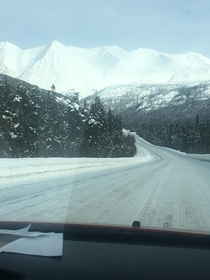 The Alaska Highway in Winter