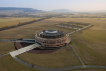 The Alesia Museum by Benard Tschumi marks an archeological site in Le Pre Haut France and commemorates the history of the battle between the Romans led by Julius Cesar and the Gauls the indigenous occupants