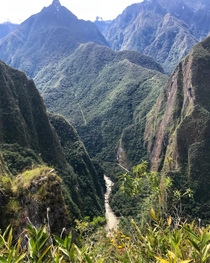 The Andean Landscape Near Machu Picchu 