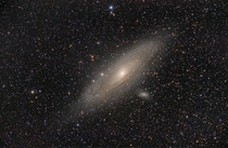 The Andromeda Galaxy with  minutes of data in a bortle 
