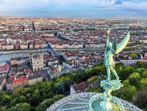 The angelic view over Lyon FR
