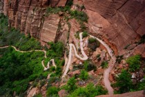 The Ascent to Angels Landing Zion National Park Utah 