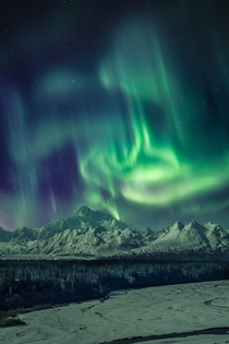 The Aurora over Denali in Alaska  IG live_free_run_far